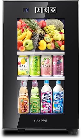 Shelddi 小型冷蔵庫 23L 静音 おしゃれ 省エネ ミニ電子冷蔵庫